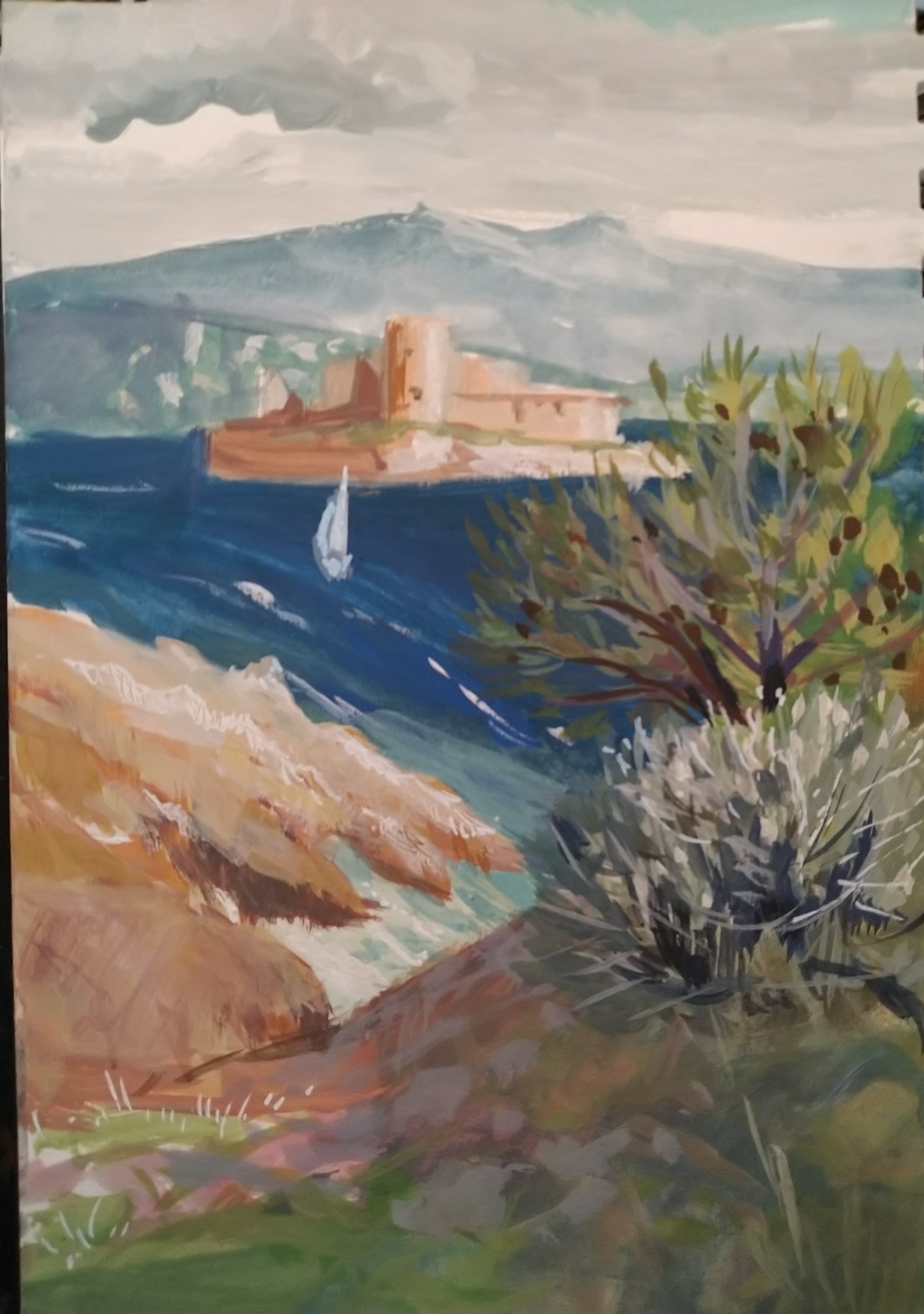 Marseille, vent et gris